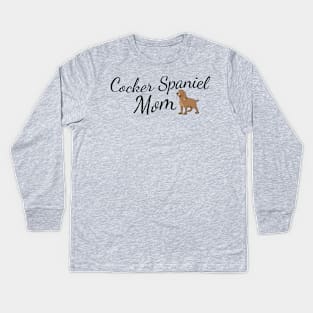 Cocker Spaniel Mom Kids Long Sleeve T-Shirt